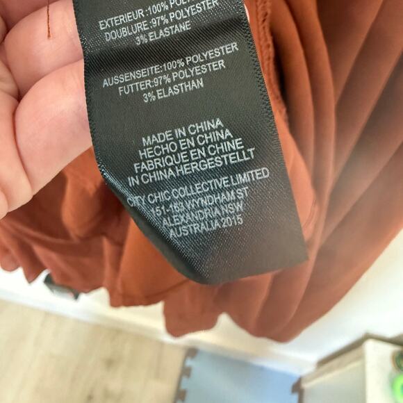 City Chic Women's Hidden Treasure Maxi Dress Ruffle Tie Waist Boho Size S 16 - Picture 10 of 11